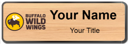 Custom name badges for Buffalo Wild Wings