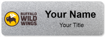 Custom name badges for Buffalo Wild Wings