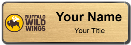 Custom name badges for Buffalo Wild Wings