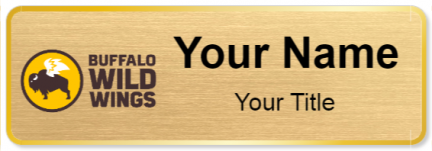 Custom name badges for Buffalo Wild Wings