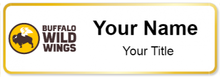 Custom name badges for Buffalo Wild Wings