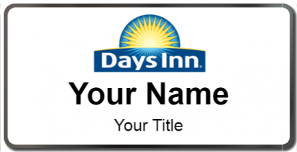 Custom name badges for Days Inn