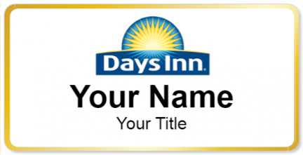Custom name badges for Days Inn