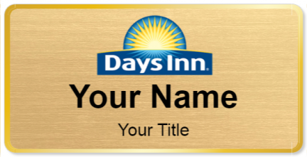 Custom name badges for Days Inn