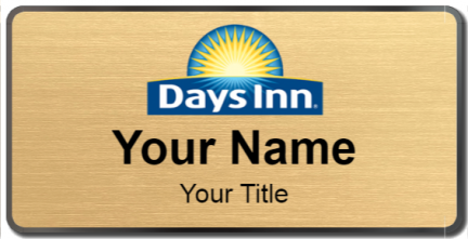 Custom name badges for Days Inn
