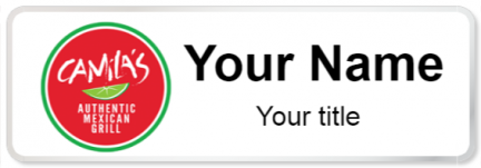 Custom name badges for Camilas Authentic Mexican Grill