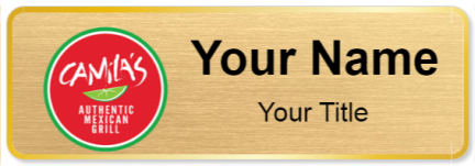 Custom name badges for Camilas Authentic Mexican Grill