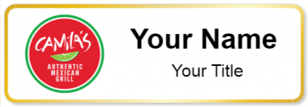 Custom name badges for Camilas Authentic Mexican Grill