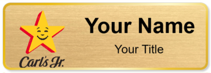 Custom name badges for Carls Jr