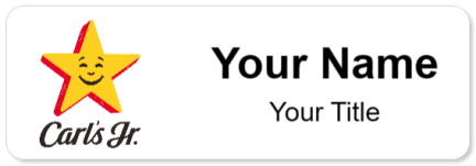 Custom name badges for Carls Jr