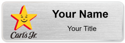 Custom name badges for Carls Jr