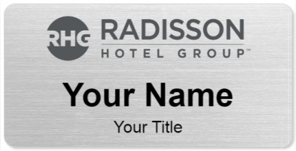 Custom name badges for Radisson Hotel Group