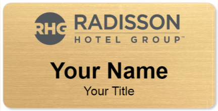 Custom name badges for Radisson Hotel Group