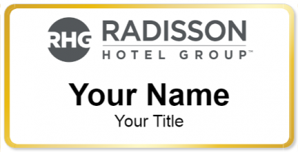 Custom name badges for Radisson Hotel Group