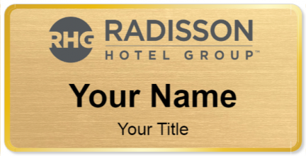 Custom name badges for Radisson Hotel Group