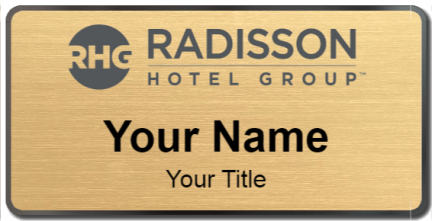 Custom name badges for Radisson Hotel Group