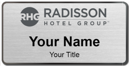 Custom name badges for Radisson Hotel Group