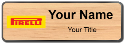 Custom name badges for Pirelli