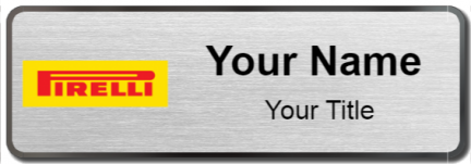 Custom name badges for Pirelli
