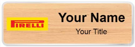 Custom name badges for Pirelli