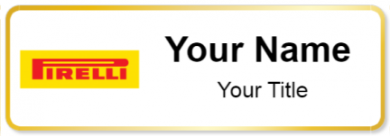 Custom name badges for Pirelli