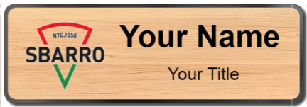 Custom name badges for Sbarro