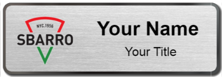 Custom name badges for Sbarro