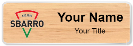 Custom name badges for Sbarro