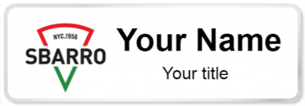 Custom name badges for Sbarro