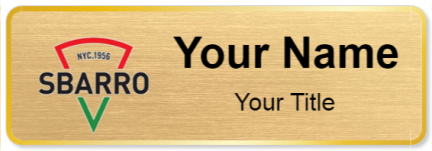 Custom name badges for Sbarro