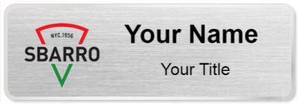 Custom name badges for Sbarro
