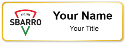 Custom name badges for Sbarro