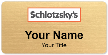 Custom name badges for Schlotzskys