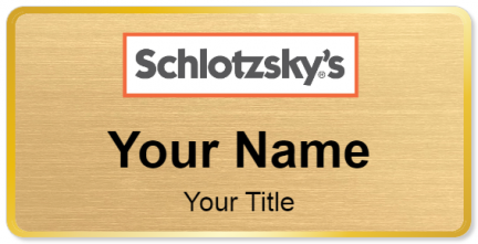 Custom name badges for Schlotzskys