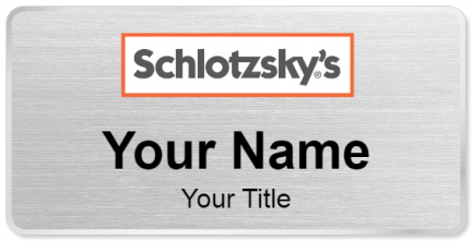 Custom name badges for Schlotzskys