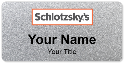 Custom name badges for Schlotzskys
