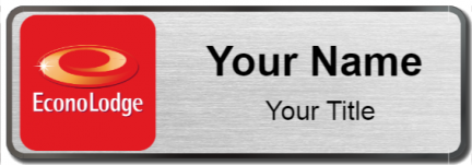 Custom name badges for Econo Lodge
