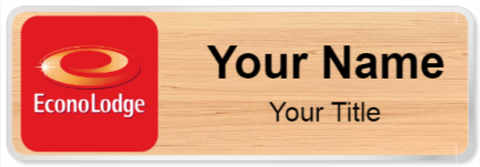 Custom name badges for Econo Lodge