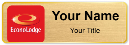 Custom name badges for Econo Lodge