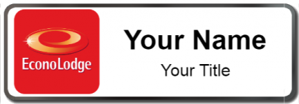 Custom name badges for Econo Lodge