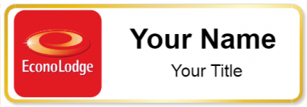 Custom name badges for Econo Lodge