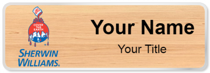 Custom name badges for Sherwin Williams