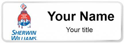 Custom name badges for Sherwin Williams