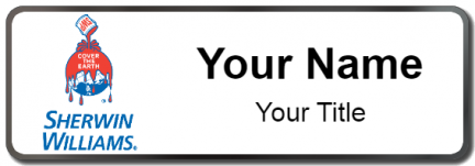 Custom name badges for Sherwin Williams