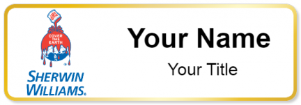 Custom name badges for Sherwin Williams