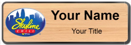 Custom name badges for Skyline Chili