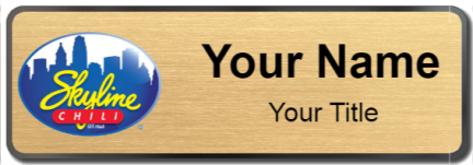 Custom name badges for Skyline Chili