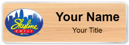 Custom name badges for Skyline Chili