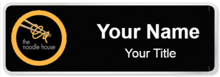 Custom name badges for The Noodle House