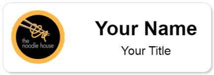 Custom name badges for The Noodle House